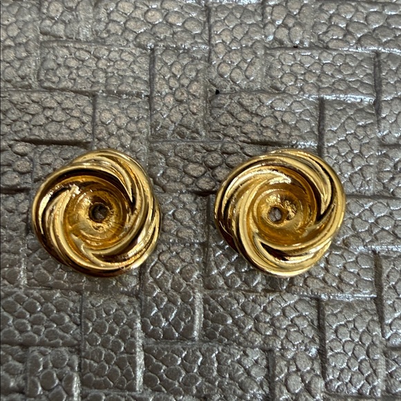Vintage Gold Tone Earring Jackets 11-12mm - Picture 3 of 3